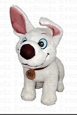 Vtg DISNEY BOLT Cartoon White DOG Toy CLEAN Plush Secret Pouch Cute #EVEZBEADZ  picture