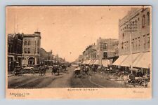 Arkansas City KS-Kansas, Summit Street, Antique Vintage Postcard picture