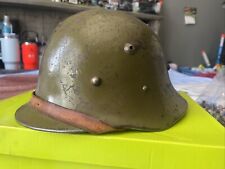 Pre-WW2 Bulgarian M36 Type A helmet Original with Liner picture