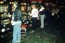 1984 Las Vegas Casino Floor Candid Slot Machines 35mm slide A71m8 picture