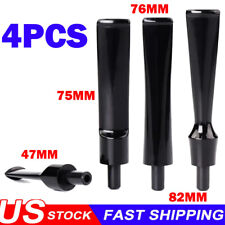 4pcs Straight Pipe Stem Replacement for 3-7.2mm Filter Tobacco Pipe Mouthpiece picture