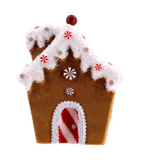 December Diamonds GINGERBREAD HOUSE Candy Swirl Ornament New NWT picture