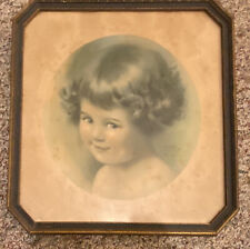 Bessie Pease Gutmann Mischief Vintage Print Unique  Frame Sweet Little Girl picture