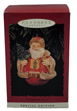 Vintage 1996 Hallmark Christmas Ornament EVERGREEN SANTA Special Edition picture