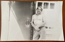 Affectionate gentle man shirtless bare torso bulges gay int Vintage photo picture