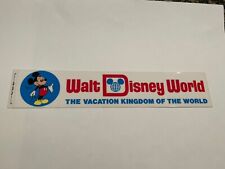 Vintage Walt Disney World Bumper Sticker 