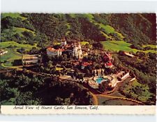Postcard Aerial View of Hearst Castle San Simeon California USA picture