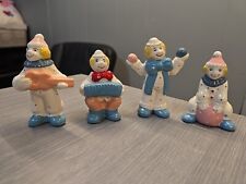 Vintage Barnum & Bailey CIRCUS ACT CLOWNS  Porcelain Figurines Set of  4 picture