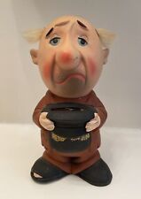 Vintage Retirement Fund Ceramic Figurine Bank Humor Japan 1960s Hand Painted picture