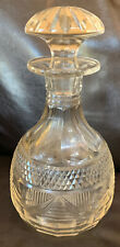 Vintage Heavy Crystal Decanter With Stopper Unique picture
