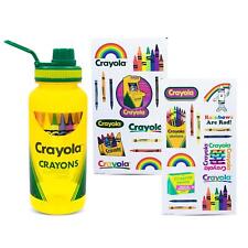 Crayola Crayon Box Retro Twist Spout Water Bottle and Sticker Set | 32 Ounces picture