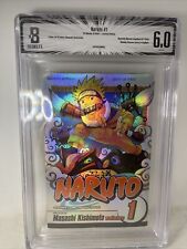 Naruto Vol. 1 Limited Edition 2310/5000 English Manga Foil Holo Beckett Graded picture