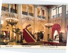 Postcard Great Hall The Breakers Ochre Point Newport Rhode Island USA picture