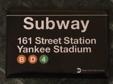 Yankee Stadium Replica Subway Sign on a 2”x3” Fridge Magnet picture
