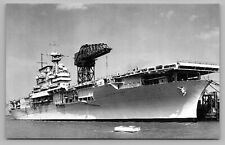 USS Yorktown CV-5 Aircraft Carrier US Navy WWII Ship Photo 1937 Postcard Vtg D11 picture