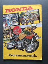 Vintage 1976 HONDA Motorcycles Range Illustration Colour Catalogue picture