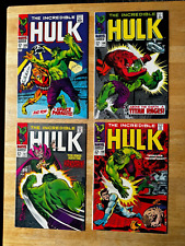 Incredible Hulk 4 Silver Age comic lot Nice shape  picture