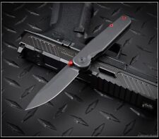 Tactile Knife Co Rockwall Stealth Thumbstud Knife Black MagnaCut Blade Black Ti picture