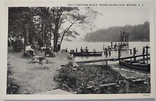 Vintage Postcard Heatons Beach Round Island Lake NY Rogers Drug Store AA13 picture