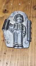 Antique Vintage Tin Metal Chocolate Mold Child with Top Hat No. 26122 picture