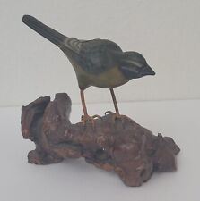 Handcrafted Highly Detailed Wood Bird Figurine 6 X 4.75