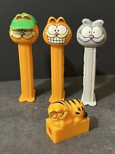 Lot of 3 Garfield and Friend Pez Candy Dispensers & Garfield Pencil Sharpener picture