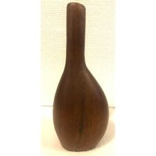 Walnut Hand Turned Wooden Bud Vase Hand Crafted Signed OOAK picture