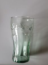 Vintage Small Green Glass Coca-Cola Cup. 4.5 Inch. picture