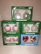 Vintage Hand Decorated Glass Ornaments European Style Design 10 Ornaments picture