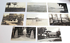 Lot 8 Vintage RPPC Clear Lake, Iowa Real Photo Postcards Methodist Camp 1940's picture