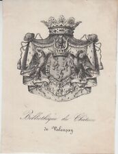 Ex-libris Charles-Maurice de TALLEYRAND-PÉRIGORD (1754-1838) - Valençay (Indre). picture