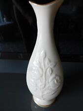 Vintage signed Lenox 24k Gold Trim Sharon Collection Rose Porcelain Bud Vase USA picture