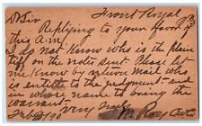 c1880's Entitle to the Judgement Trial Strasburg Front Royal VA Postal Card picture