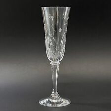 VTG Gorham Crystal SNOW BLOSSOM Champagne Flute Glass 8 5/8