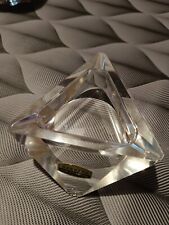 Vintage Crystal Triangular Ashtray picture