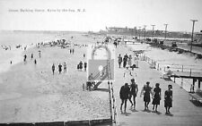 Ocean Bathing Scene Boardwalk Avon By The Sea New Jersey NJ Reprint Postcard picture