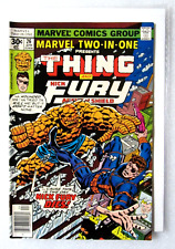 MARVEL TWO IN ONE #26 1977 THING & NICK FURY OF SHIELD BRONZE AGE COMIC BOARDED picture