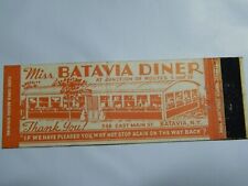 1940s-1950s? Miss Batavia Diner NY matchbook US Mail is VERY slow lately picture