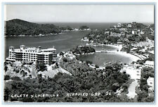 c1920's Caleta Y Caletilla Acapulco Guerrero Mexico RPPC Photo Postcard picture