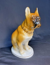 Vintage Rare Porcelain Lfz Bulldog Figurine Made In USSR/Soviet picture
