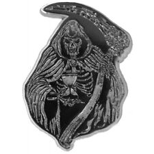 Pin For Lapel, Hat, Vest, Jacket, Grim Reaper Skeleton Scythe Sickle (Metal Pin) picture