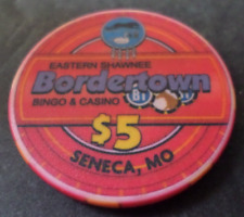 Casino Poker Chip Eastern Shawnee Bordertown Casino in Seneca, Missouri $5 picture