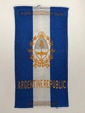 c1910's S14 Tobacco Silk - Egyptienne Luxury National Arms - Argentine Republic picture
