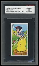 Snow White 1989 Brooke Bond Foods 1st Graded 10 Magical World Of Disney Card picture