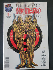 MR HERO #9 (1995) TEKNO COMICS VARIANT SIGNED by EVERYONE NEIL GAIMAN+ picture