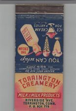 Matchbook Cover Torrington Creamery Torrington, CT picture