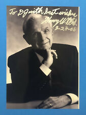 Henry Wollman Bloch ( H & R Block Founder) Signed Photograph Dated 2006 picture