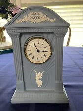 Wedgwood Blue Jasperware Millennium Mantle Clock 2000 picture