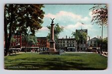 Greenfield MA-Massachusetts, Court Square, Antique, Vintage c1910 Postcard picture