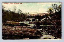 Baltimore MD-Maryland, Gwynn's Falls, Antique Vintage c1912 Souvenir Postcard picture